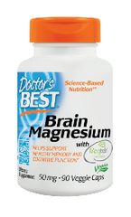 Doctor's Best Brain Magnesium with Magtein (50mg) 90 Vege Caps Brain Magnesium with Magtein,doctor's best,issues