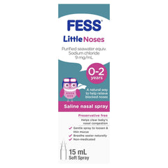 FESS Little Noses saline nasal spray 15ml for 0-2 years 0-2,fess,issues,saline,salt water,unblock