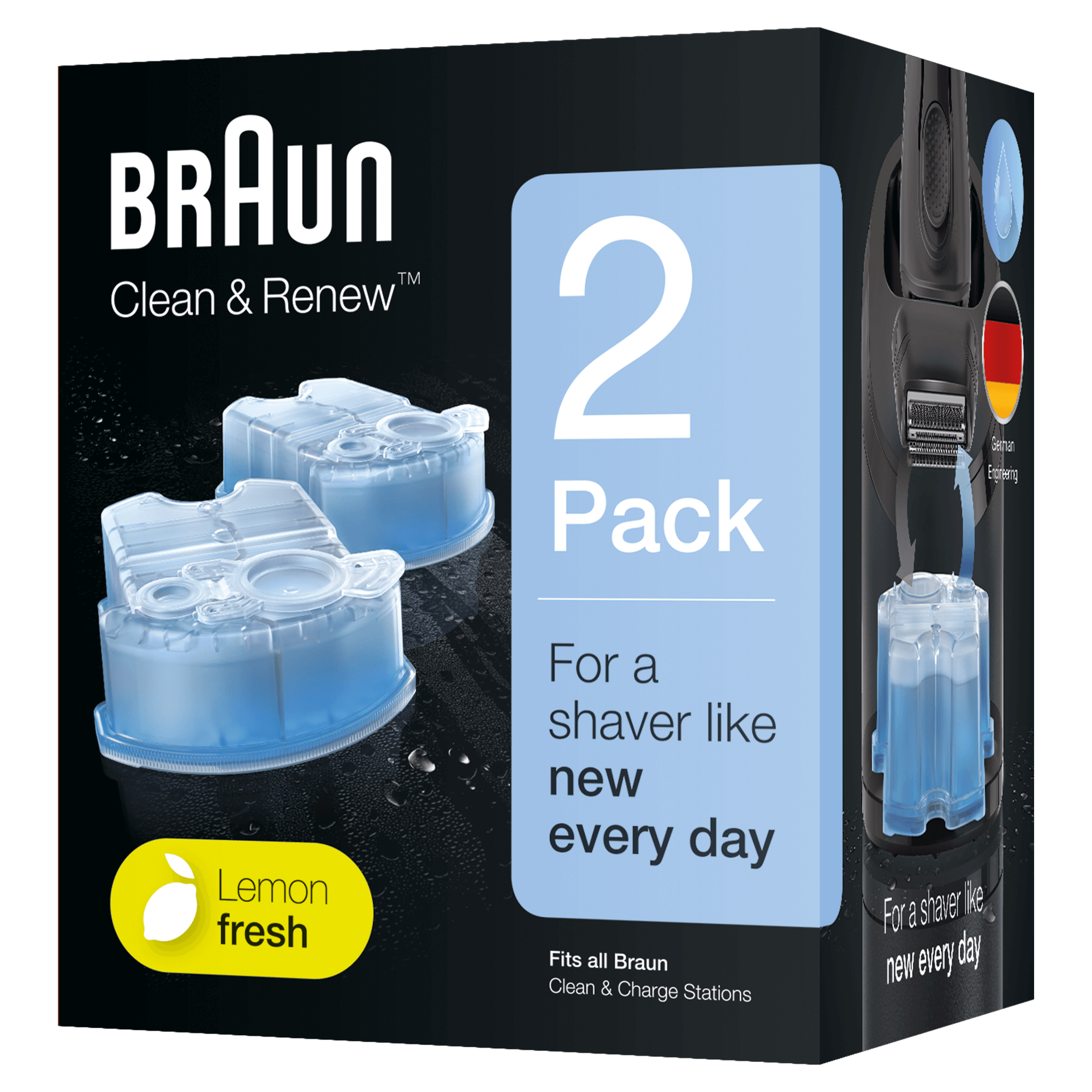 Braun Clean and Charge Refills – 2 Pack (CCR2N) Braun 310BT,Braun 310BT Shaver,Braun M30 Shaver,Braun S3 310s Wet & Dry shaver,Braun Shaver,Braun’s MobileShave,Electric Razors,Foil Shaver,Mobile Foil Shaver,Mobile Shaver,Razors,Rechargeable Shaver,Shaver,