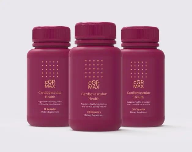 cGPMAX Cardiovascular Health 30’s (3x bottles in a branded box) blood vessel health,cardiovascular health,efficient blood flow,Healthy arteries,issues,normal blood pressure,Supports healthy circulation