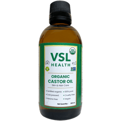 VSL- Castor Oil 220ml & 520ml 100% pure,Castor Oil,Certified organic,Cold pressed,Cruelty free,Glass bottle,Hexane free,issues,Non- GMO