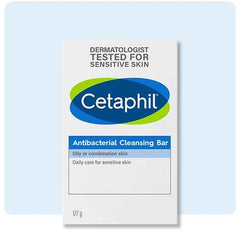 Cetaphil Gentle Cleansing Antibacterial Bar 127g - DominionRoadPharmacy