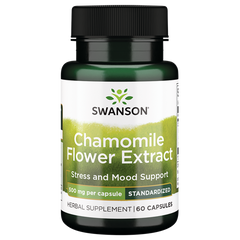Swanson – Chamomile Flower Extract 500mg 60C Accelerate Metabolism,Antioxidants Cardiovascular,Antioxidants Energy Minerals Vitamins,as well as cardiovascular,blood sugar,blood sugar balance,Blood Sugar Brain & Cognition Children's Health Detoxification E