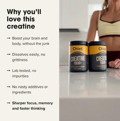 Chief Creatine Focus Plus Strength & Focus Supplement 300g