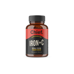 Chief Nutrition Iron C Haem Iron With Vitamin C Supports Iron Absorption Immune Support Iron Supplement 120 Capsules