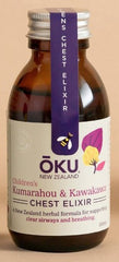 Children's Chest Elixir - Kūmarahou and Kawakawa acute respiratory symptoms,Chest Elixir,clearing the airways of mucus,encouraging sweating,issues,native herbal formula,reducing fevers,wet & dry irritations
