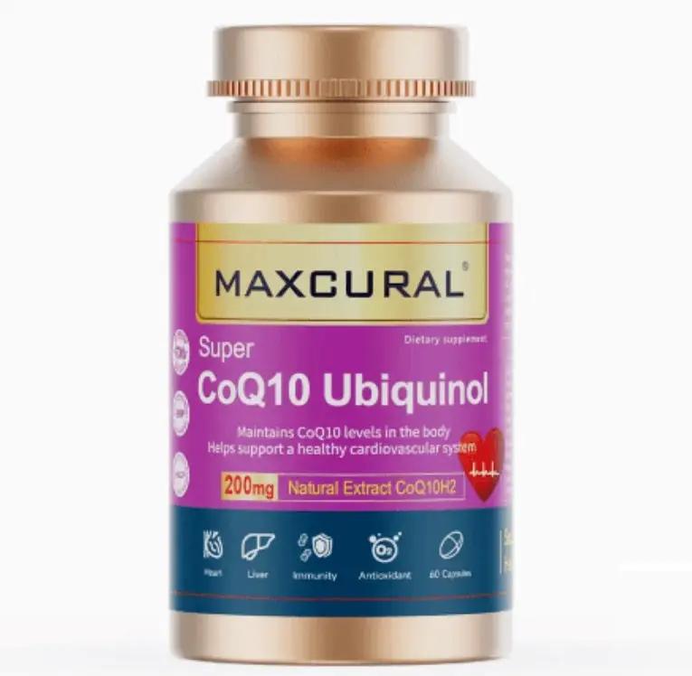 MAXCURAL Reduced Coenzyme Q10 Soft Capsules 60 capsules Coenzyme Q10,Coenzyme Q10 Soft Capsules,heart health,Heartburn,immunity,issues,liver health,Reduced Coenzyme Q10 Soft Capsules