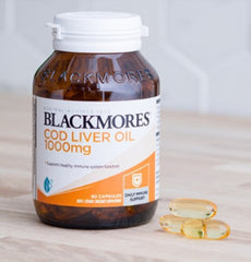 Blackmores Cod Liver Oil 80 tablets 1000mg cod liver oil,issues,Supports digestive system,Supports healthy immune system function,Supports healthy mucous,Supports skin health