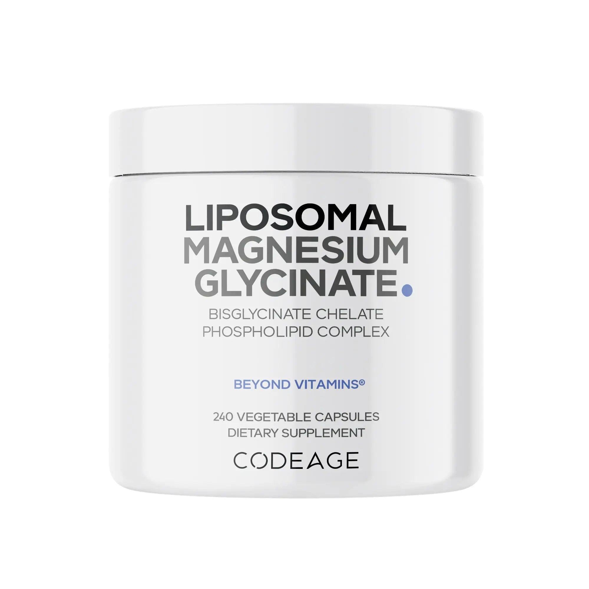 Codeage Liposomal Magnesium Glycinate Absorption Capsules (240 Count)
