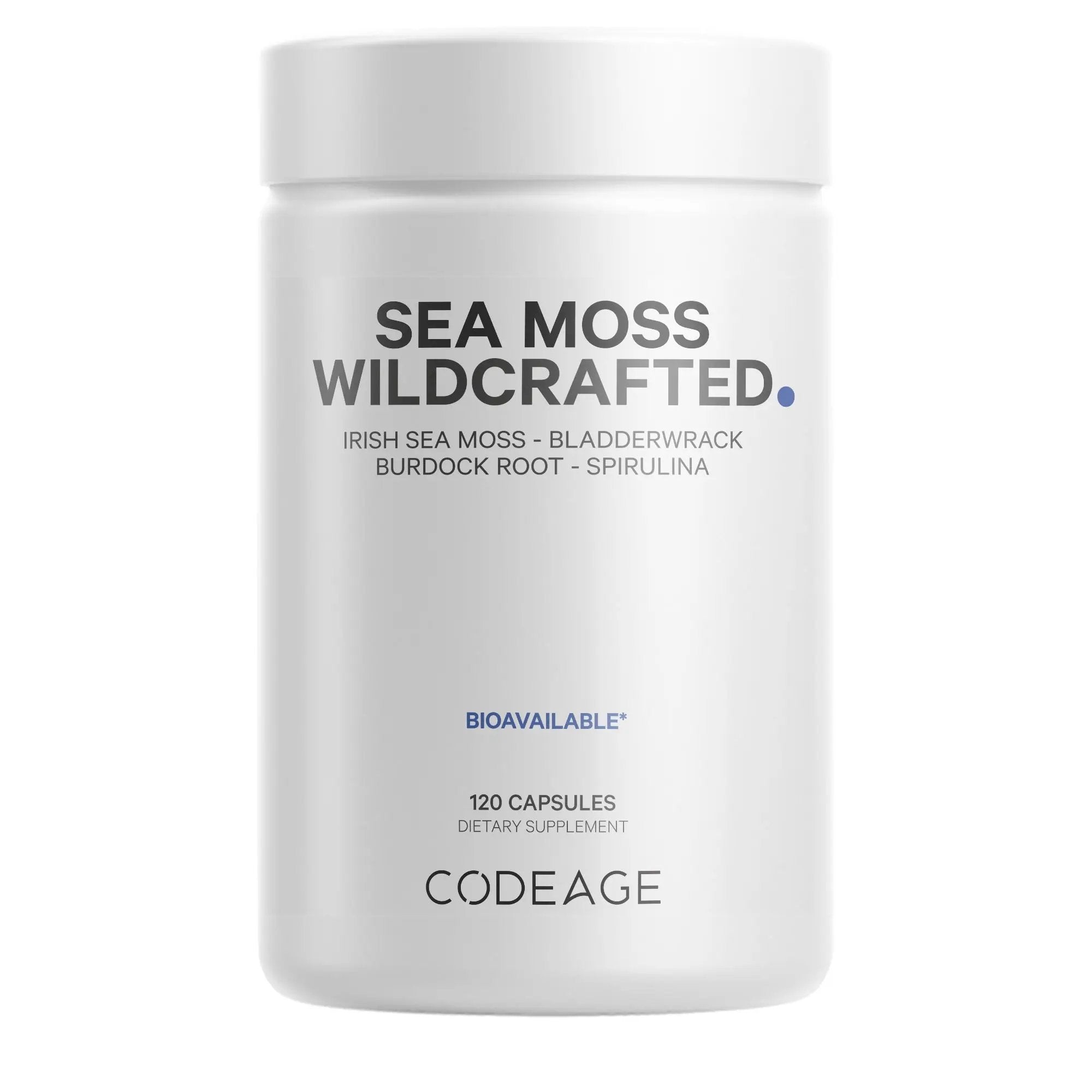 Codeage Sea Moss Supports Thyroid Health Capsules (120 Capsules)