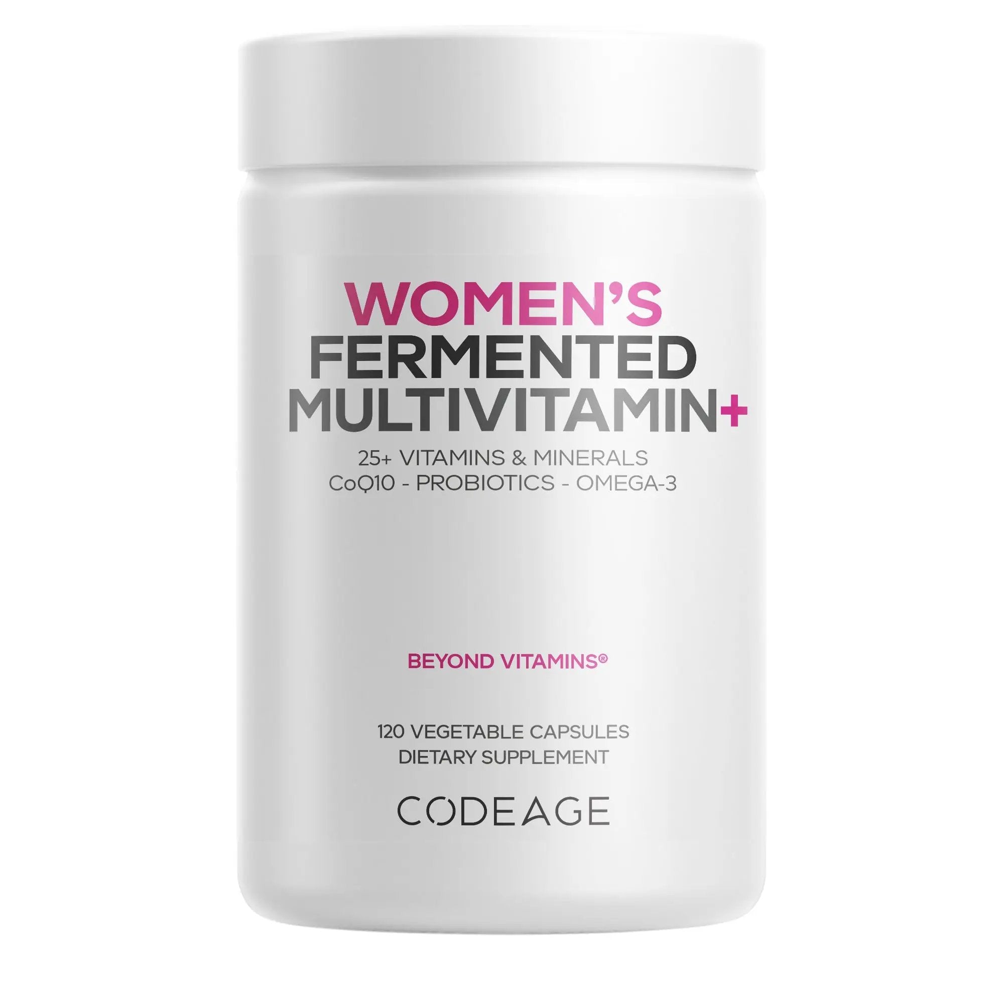 Codeage Women's Fermented Multivitamin+ 120 Capsules Hormonal Balance