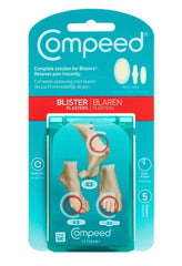 Compeed Blister Medium 5 pack Blister Patch,Hydrocolloid blister plasters,instant pain relief,issues,provides fast healing,second skin,stop blister pain