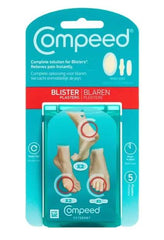 Compeed Blister Medium 5 pack Blister Patch,Hydrocolloid blister plasters,instant pain relief,issues,provides fast healing,second skin,stop blister pain