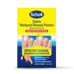 Scholl Waterproof Corn Removal Plaster for Fast Relief corn removal,fast relief,foot care,optimized,Scholl products,waterproof plaster