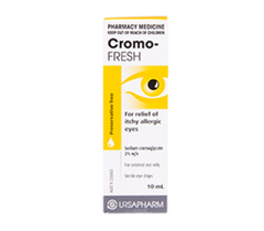 Cromo Fresh Eye Drops For Itchy Allergic Eyes 10ml Pharmacy Medicine cromo fresh,issues