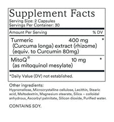 MitoQ Curcumin Cellular Energy 60 Capsules - DominionRoadPharmacy