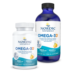 Nordic Naturals Omega-3D Lemon 60 Softgels