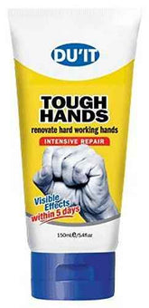 DU'IT Tough Hands Cream 150 ml tube for intensive repair of hard working hands, visible effects within 5 days.