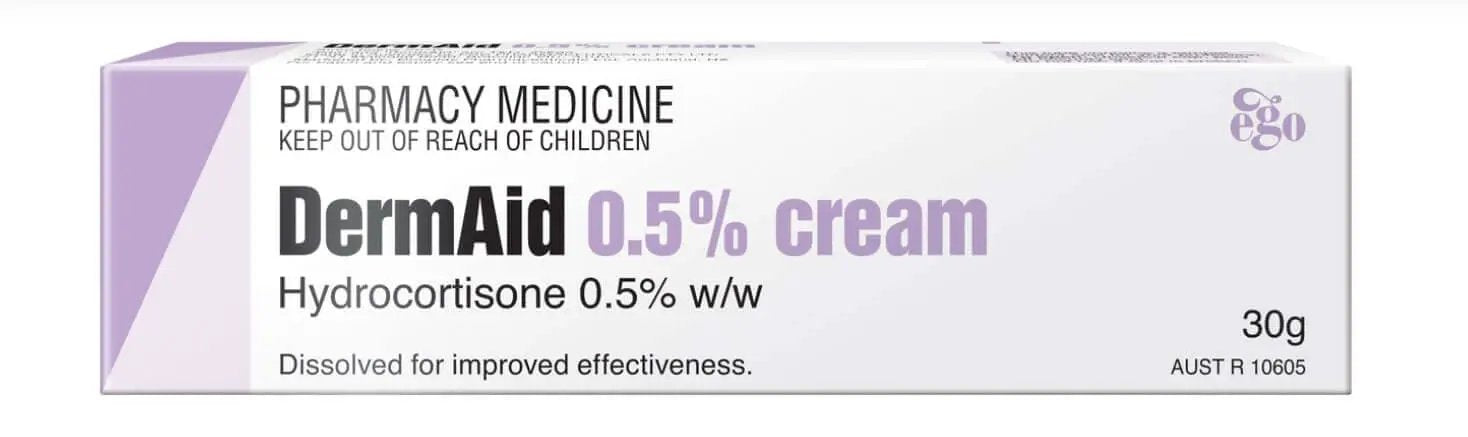 Ego Dermaid .5% Hydrocortisone cream 30 gm (Pharmacy Medicine) allergies to cosmetics,corticosteroid,corticosteroid responsive skin,derm,dermassist,dermatitis,dry skin,dry skin cream,dry skin gel,dry skineczema,eczema,Health Care,hydrocortisone,insect bit