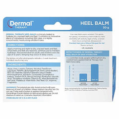 Dermal Therapy Heel Balm cracked feet,cracked heels,dermal therapy,emollient base,heel balm,highly concentrated,hydrate dry,issues,Moisturising,Non-greasy,replenishes moisture,surface of the skin