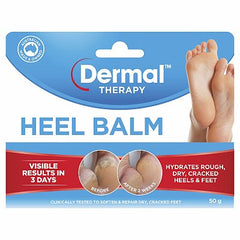 Dermal Therapy Heel Balm cracked feet,cracked heels,dermal therapy,emollient base,heel balm,highly concentrated,hydrate dry,issues,Moisturising,Non-greasy,replenishes moisture,surface of the skin
