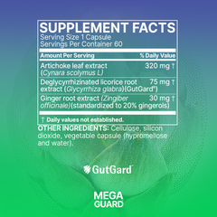 Microbiome Labs MegaGuard 60 Capsules supplement facts
