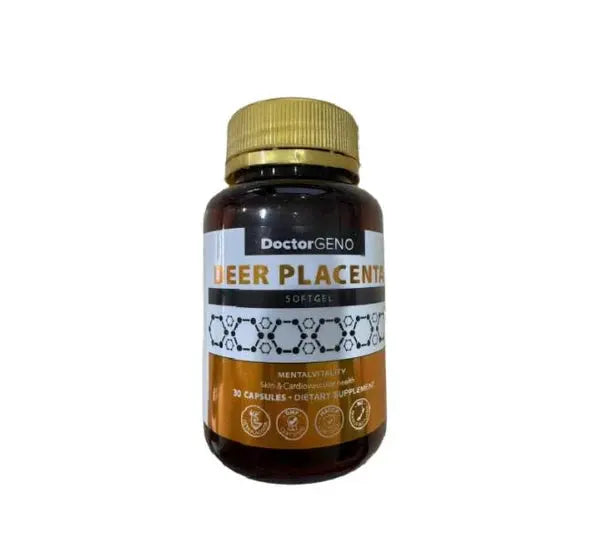 Doctor Geno Deer Placenta 10000mg 30 Softgels Supports Skin Vitality And Cellular Rejuvenation Dietary Supplement