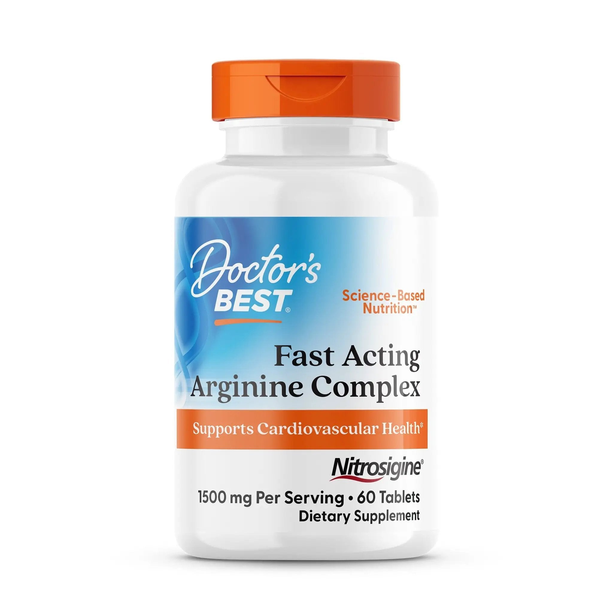 Doctor's Best Fast Acting Arginine Complex with Nitrosigine 60 Tablets