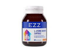 EZZ L-Lysine Growth 60 Capsules bone health,cognitive development,development for adolescents,development for children,growth capsule,healthy growth,helps support healthy growth,immune system health,issues,kids growth,L-Lysine Growth,muscle function,suppo