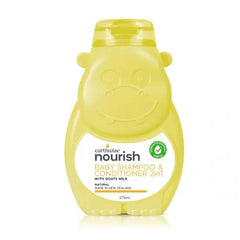 Earthwise Hippo Baby Infant Goat Milk Shampoo & Conditioner 2 in 1 275ml Goat Milk Shampoo,Infant Goat Milk Shampoo,Infant Shampoo & Conditioner,issues,Shampoo & Conditioner