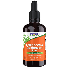 Now Echinacea & Goldenseal Plus 59ml Echinacea,GMP,Immune Support Supports healthy immune system,issues,non-GMO,PURPLE CONEFLOWER,Vegetarian