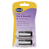 Scholl ExpertCare 2 In 1 Refills 2 Pk c foot file system,easily be exfoliated,effective in removing unsightly hard,Electronic Foot File,ExpertCare 2 In 1 Electronic Foot File,ExpertCare File & Smooth 2 in1,Feel Foot Tastic,feet becoming cracked,flakey
