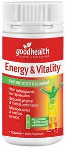 Good Health Energy & Vitality 30 capsules good health,good health energy and vitality,issues