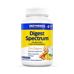 Enzymedica Digest Spectrum 30 Capsules | Digestive Enzymes For Gluten Lactose Casein | Supports Digestive Comfort