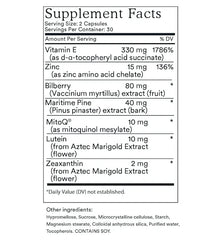 MitoQ +Eye 60 Vege capsules allergy eyes,cheaper,Clear Eyes,eye,eye care,eye function,eye health,eye health supplements,eyes,healthy eye function,issues,itchy eyes,mito q,mitoq eye