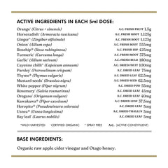 Wild Dispensary Fire Cider Digestive Immunity Vinegar Tonic 200ml