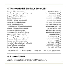 Wild Dispensary Fire Cider Digestive Immunity Vinegar Tonic 200ml