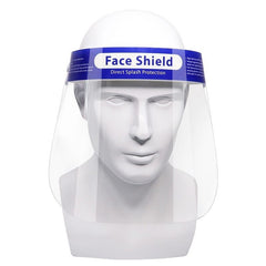 Advance® Disposable Face Shields Adjustable elastic head strap,comfortable fit,Foam brow guard,issues,One size fits all,Protects against splashes,Removable protective film,shield for infection