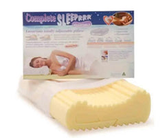 Complete Sleeprrr Traditional Deluxe 'higher' and 'lower' sides,adjustable traditional foam pillow.,Comfort for Side or back,COMPLETE SLEEPRRR TRADITIONAL DELUXE,Firmer Version,issues