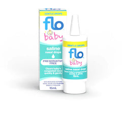 FLO Baby Saline Drops 15ml allergies,Baby blocked nose,Baby Nasal Congestion,Baby Nasal Saline Drops,baby‘s runny nose,blocked nose,Blocked Nose for Kids,colds,colds & flu,difficulty feeding and sleeping,Easy breathe,FLO Baby Saline Drops,FLO Baby Saline