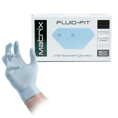 Matrix Fluid-Fit Nitrile Gloves Latex-Free Powder-Free Comfortable Fit for Precision Tasks High Dexterity Gloves
