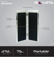 Pride Single Fold Ramps Electric Wheel Chair Ramp,Fold Ramps,issues,Pride Single Fold Ramps,Ramps,Ramps Ideal for while Travelling,Single Fold Ramps,Travel Ramps,Wheel Chair Ramps
