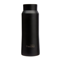 Fressko Core Drink Bottle Coal 1L Flat Lid