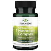 Swanson Full Spectrum 7 Mushroom Complex 60VC 7 Mushroom,Accelerate Metabolism,Antioxidants Cardiovascular,Antioxidants Energy Minerals Vitamins,as well as cardiovascular,blood sugar,blood sugar balance,Blood Sugar Brain & Cognition Children's Health Deto