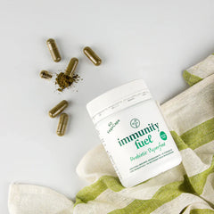 Immunity Fuel Gluten Free Probiotic Superfood - 60 VegeCaps Alfalfa Grass,Barley Flakes,Barley Grass,Boost Immunity,Brown Rice,Buckwheat,Chickpeas,Daily Wellness & Immunity,Digestion immunity reproductive,digestive health,gluten free,Gluten Free Certified