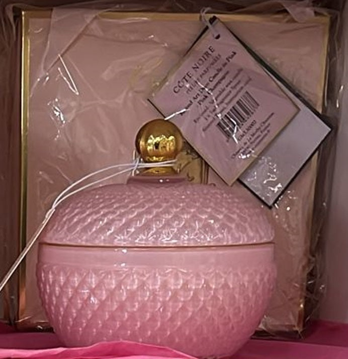 Cote Noire Pink Round Art Deco Candle With Tassel Candle With Tassel,issues,Pink Round Art Deco Candle With Tassel