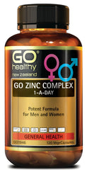 Go Healthy Go Zinc Complex 1-A-Day 120 capsules go healthy,immunity,issues,zinc