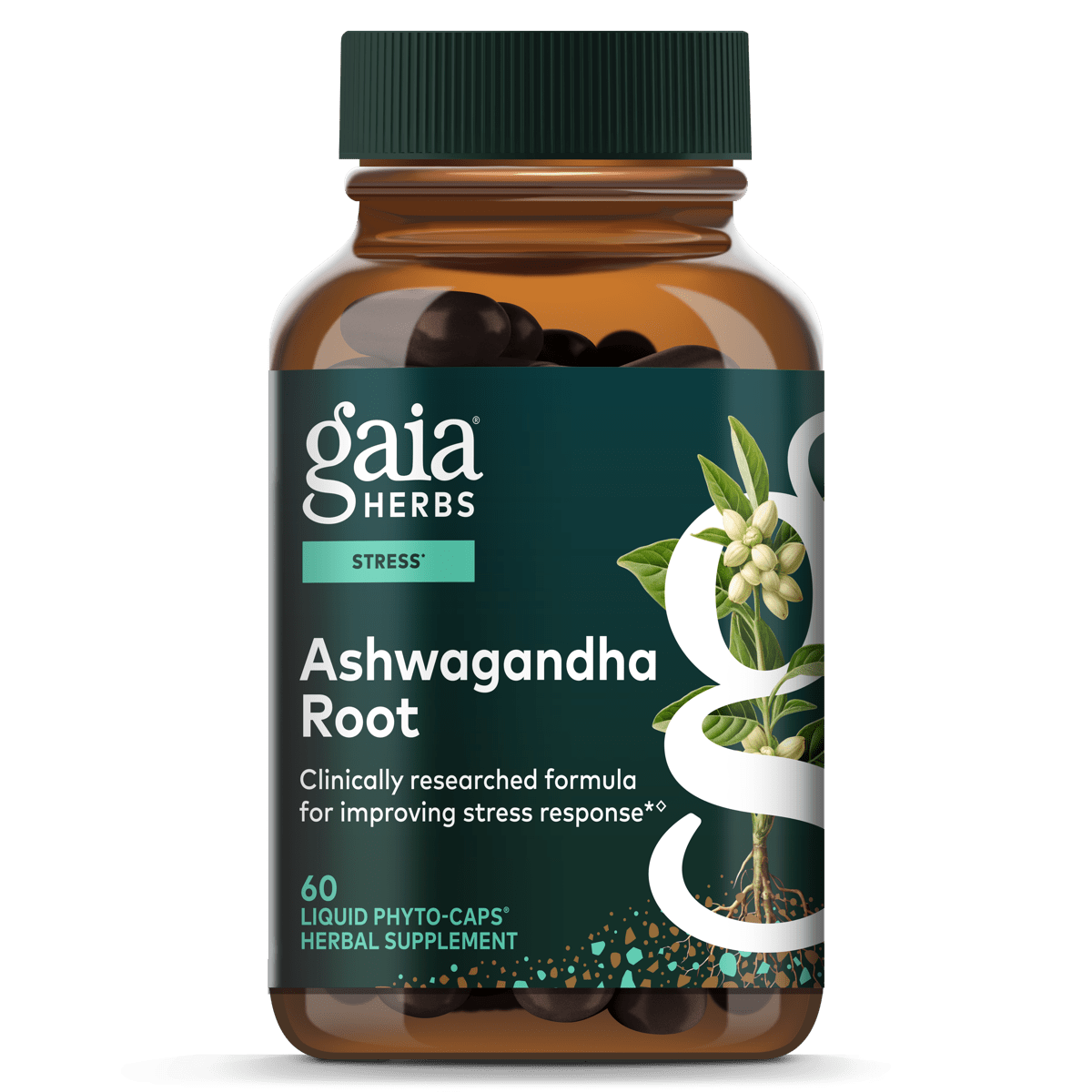 Gaia Herbs Ashwagandha Root 60 Capsules