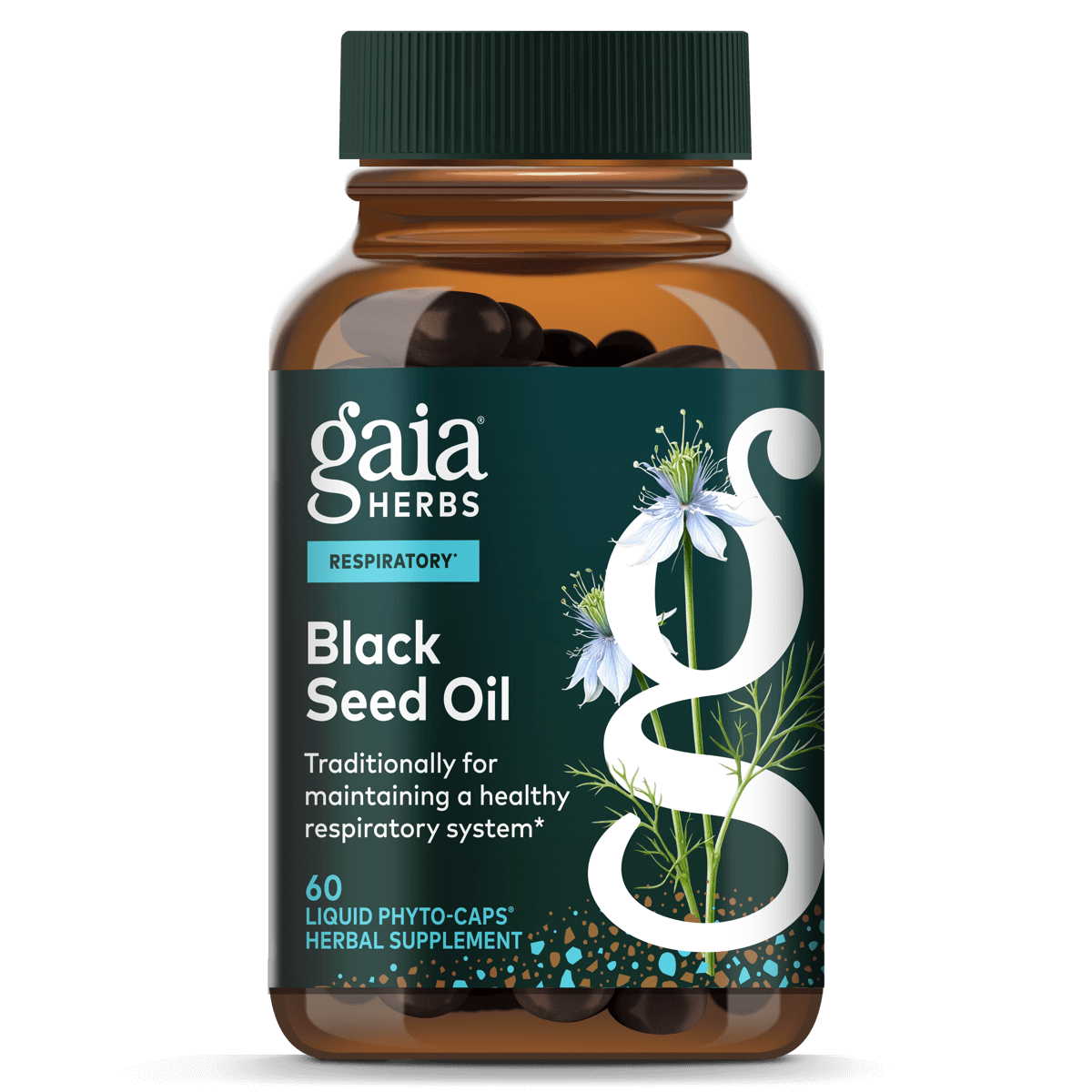 Gaia Herbs Black Seed Oil 60 Capsules