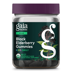 GaiaKids Black Elderberry Daily Gummies 40 Gummies